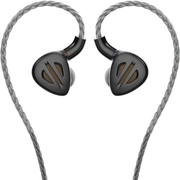 FiiO FH9 Black IEMs with monocrystalline silver cable