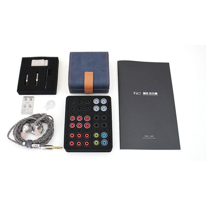 FiiO FH9 Silver - full accessory contents