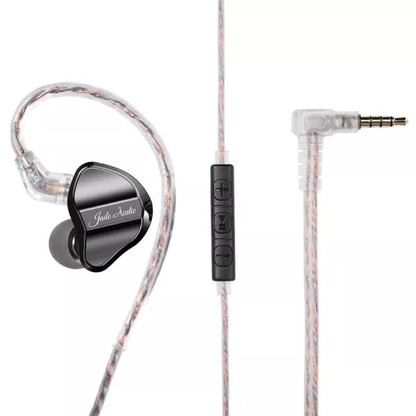 FiiO JD1 Black - earpiece with detachable cable, in-line microphone and 3.5mm plug
