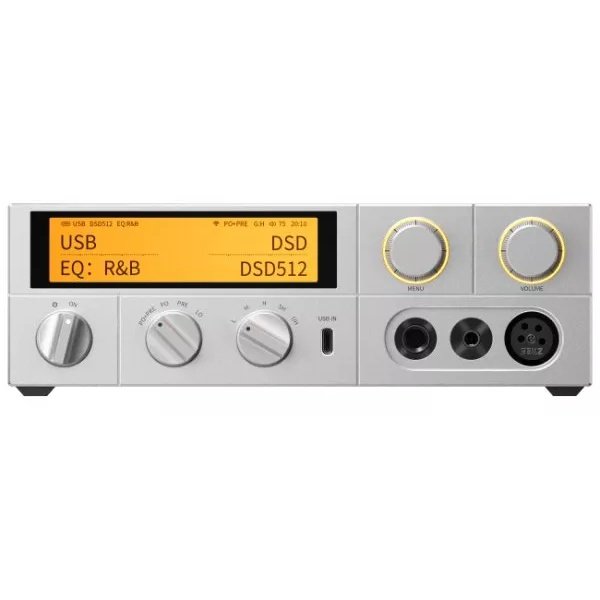 FiiO K17 Silver - Front Panel Detail
