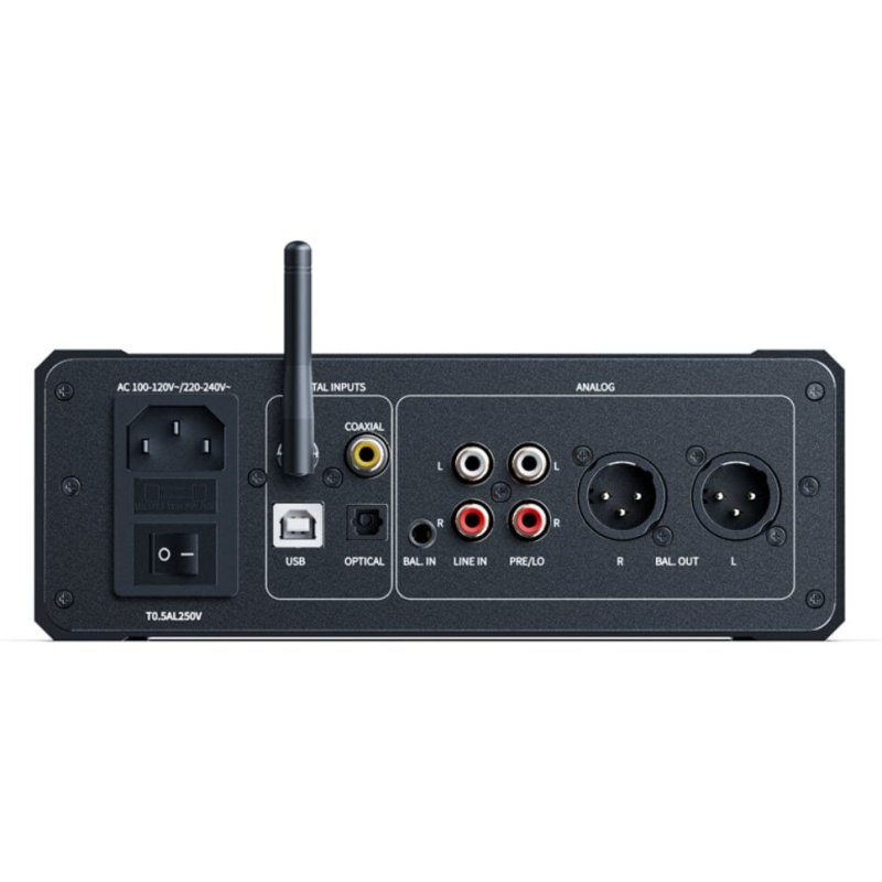 FiiO K9 Desktop Headphone Amp/DAC - Standard Edition - rear panel connections