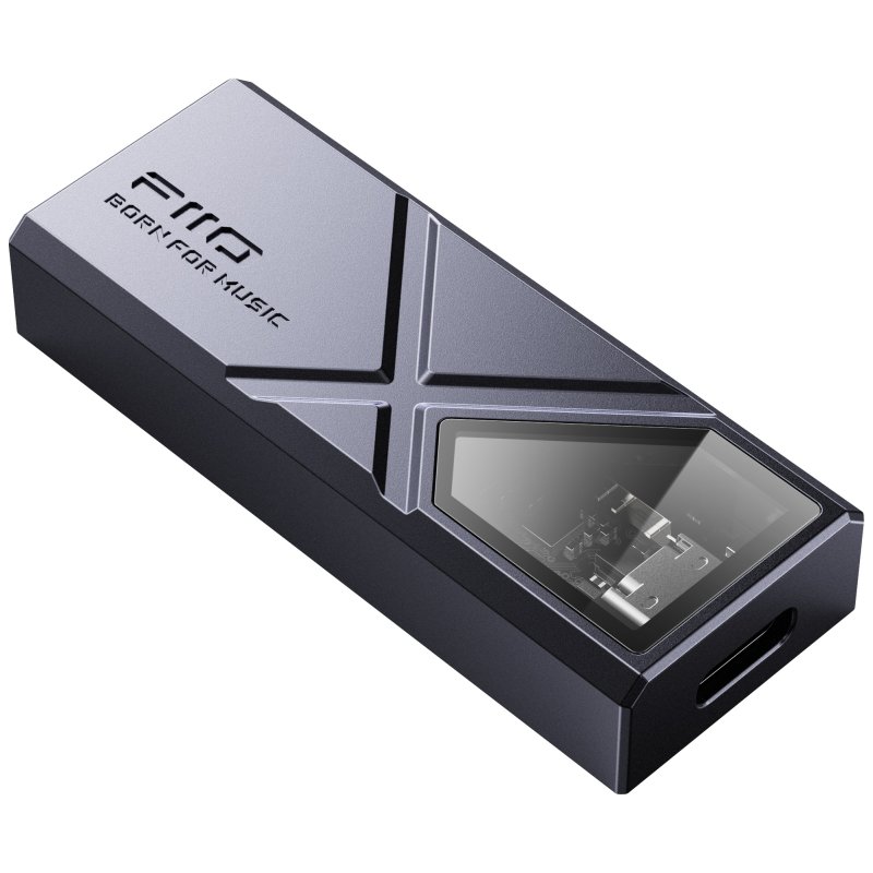 FiiO KA13 Portable Dual DAC/Headphone Amplifier - Midnight Black angled view