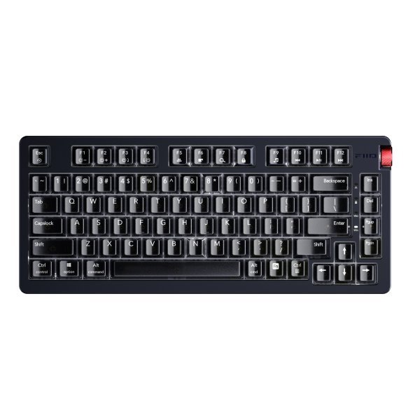 FiiO KB3 HiFi Mechanical Keyboard Black top view