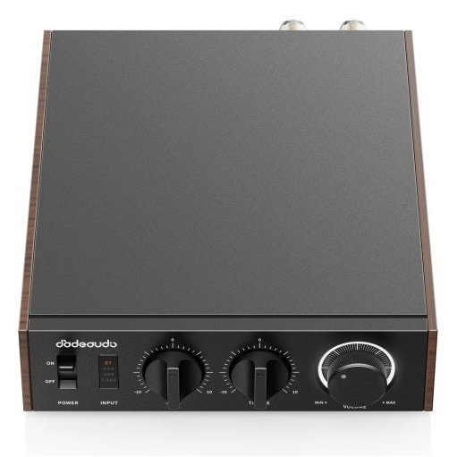 FiiO Jade Audio LEVEL 1 Hi-Res Power Amplifier Black - top angle view