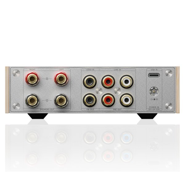 FiiO Jade Audio LEVEL 1 Hi-Res Power Amplifier Silver - Rear Panel