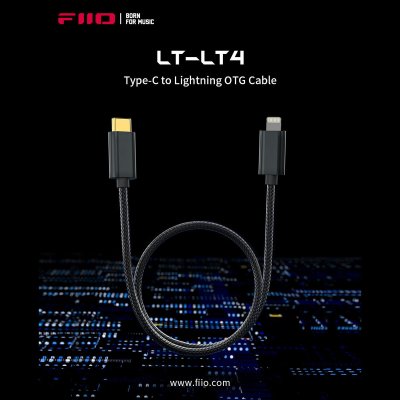 FiiO LT-LT4 USB Type-C to Lightning Data Cable 50cm