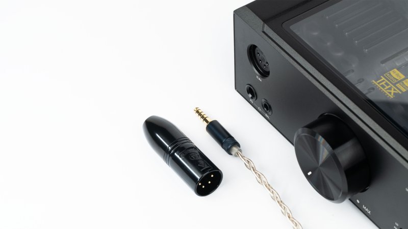 FiiO LX-4.4M shown with FiiO desktop amplifier