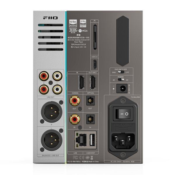 FiiO R9 - Rear Panel I/O Detail