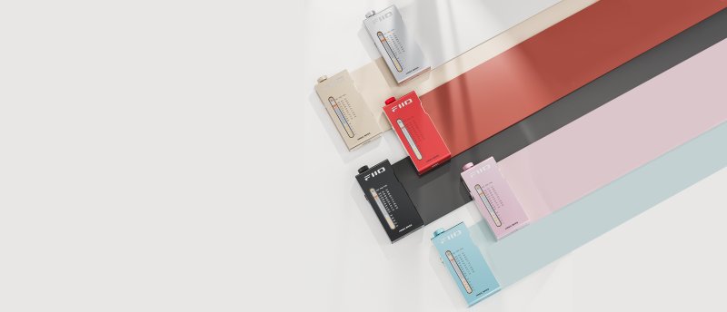 FiiO RR11 - All six colours standing