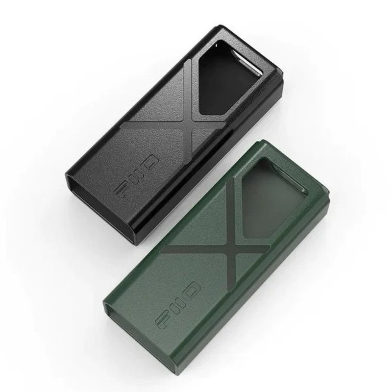 FiiO KA13 Leather Case Green - Angle View