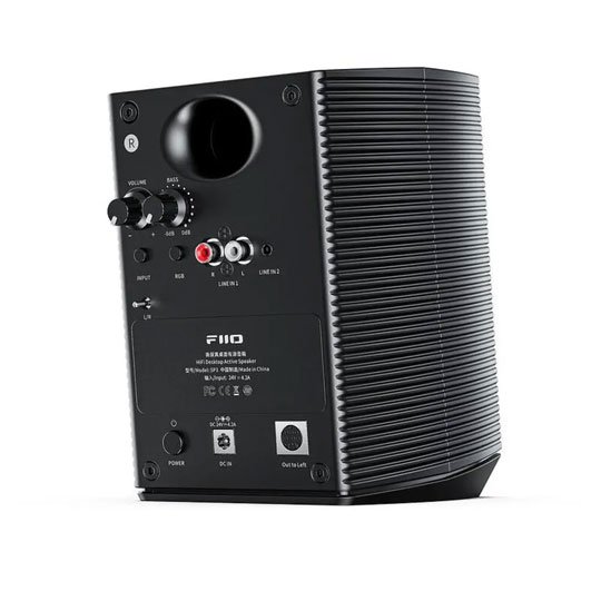 FiiO SP3 Black rear angled view