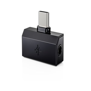 FiiO Tiny A USB-C DAC and Headphone Amplifier Dongle with Simultaneous Charging - Black
