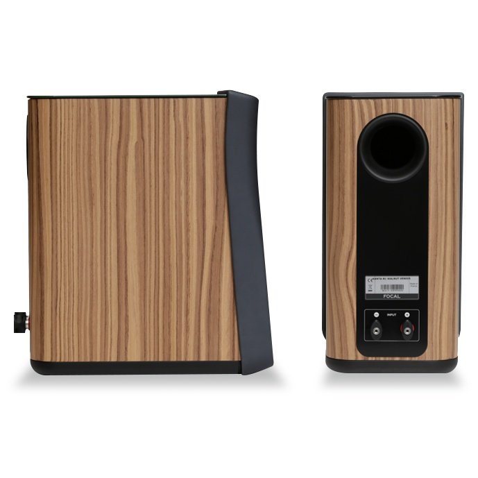 Focal Kanta No.1 Side and Rear View Walnut Cabinet