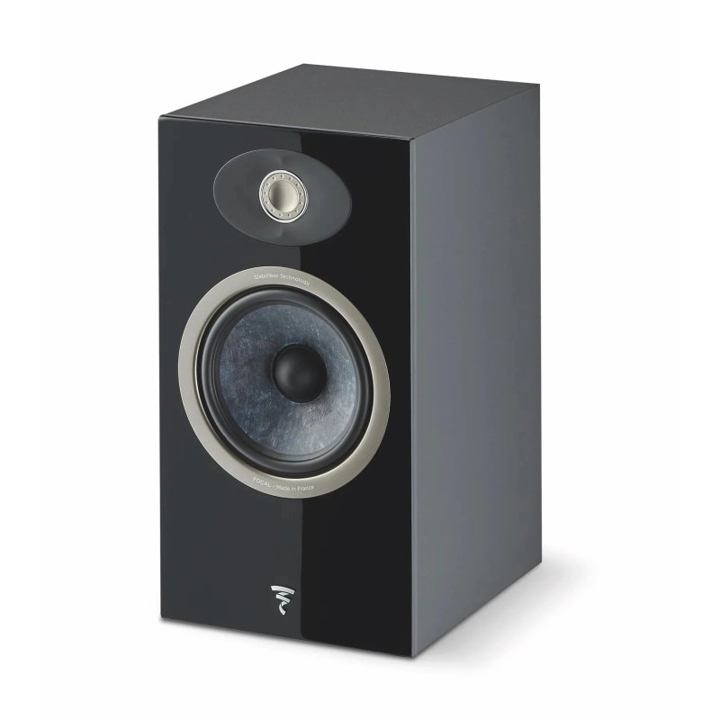 Focal Theva N1 Black angled view, grille removed