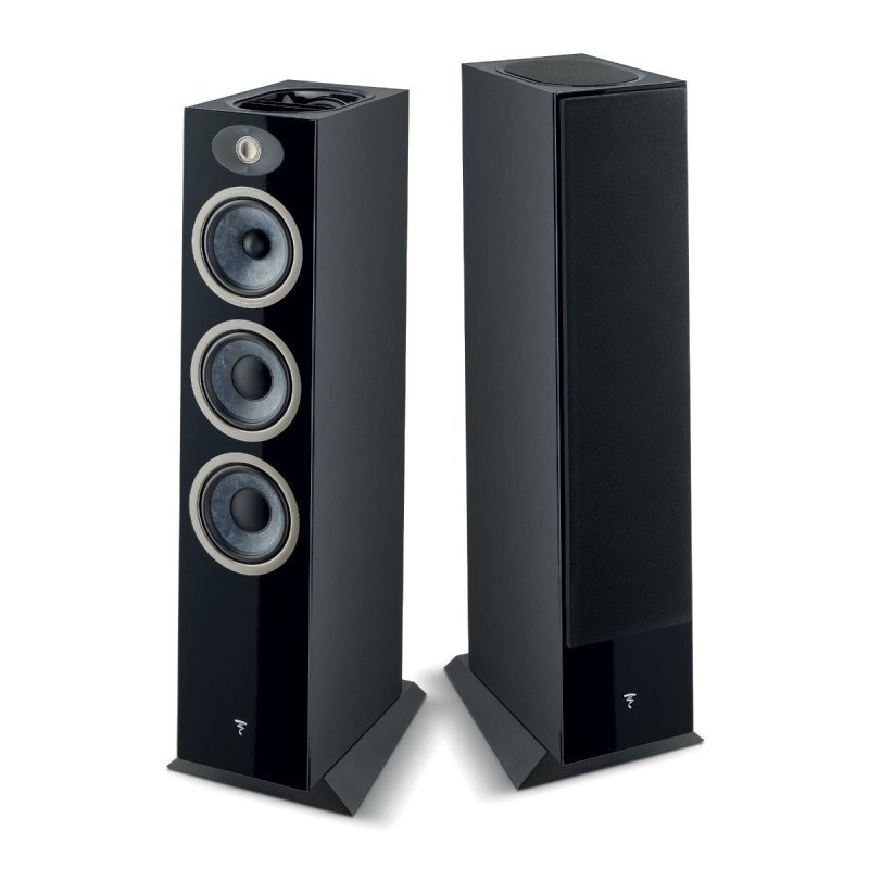 Focal Theva N3-D Speakers Black - Pair, with and without grille