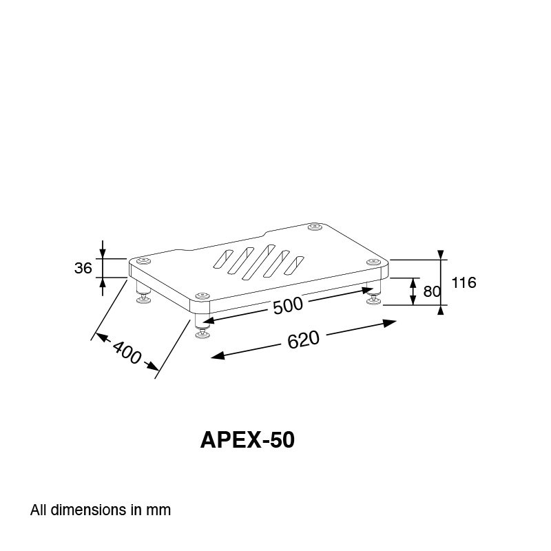Forged Audio APEX-50 Dimensions