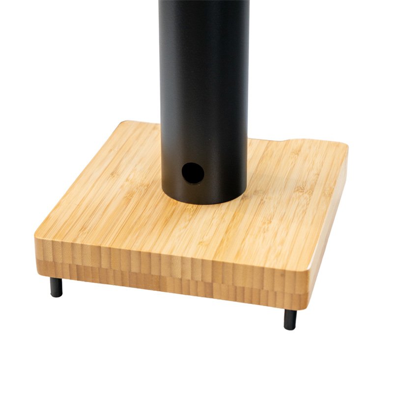 Forged Audio BAM-600 bamboo base and isolation spikes