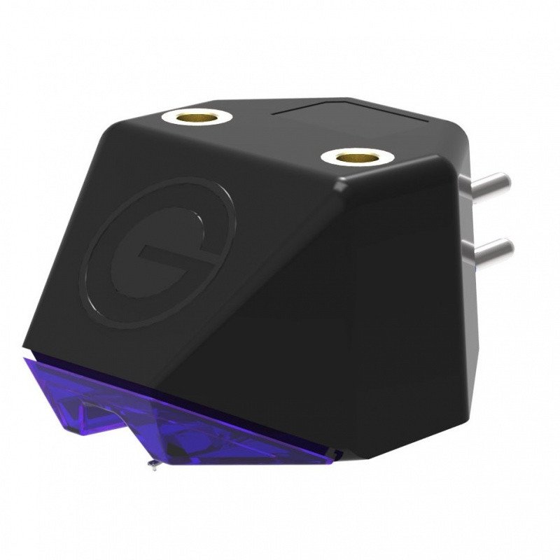 Goldring E3 Moving Magnet Cartridge — overhead view showing mounting holes