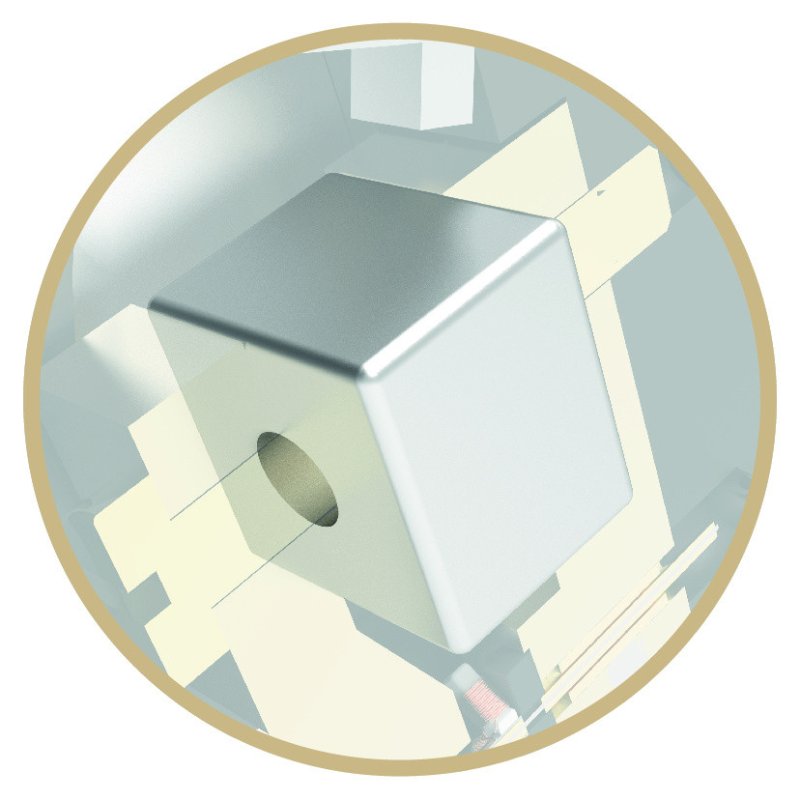 Goldring Ethos Moving Coil Cartridge (Exchange) — neodymium magnet close-up