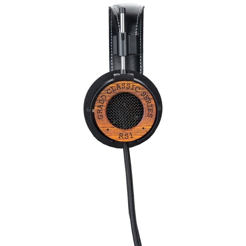 Grado RS1 Classic earcup detail with Classic Series wood housing
