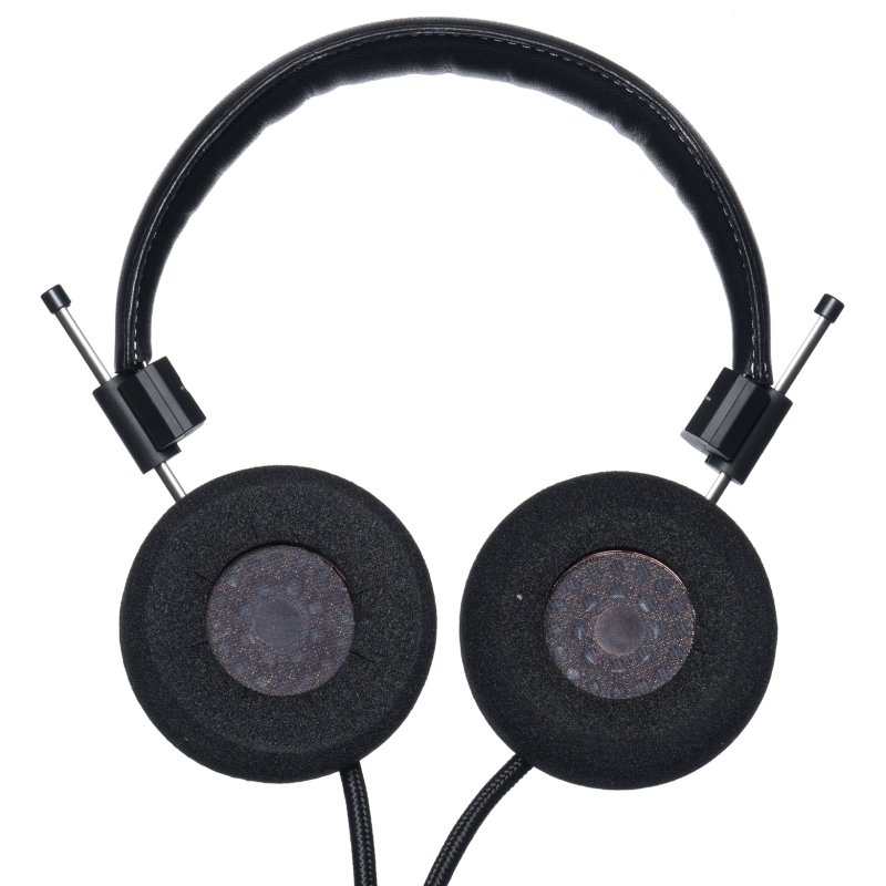 Grado SR325 Classic headphones F cushions and driver detail