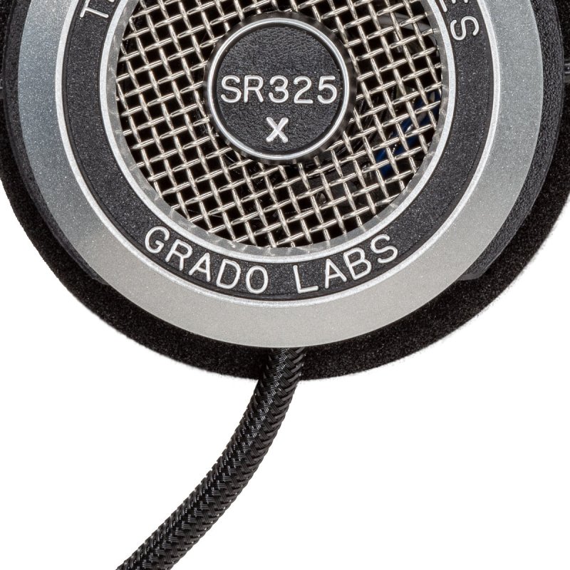 Grado SR325X Prestige Headphones cup and cable detail