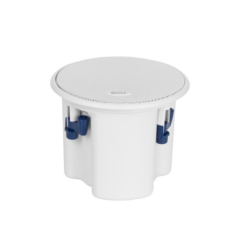 KEF Ci100.2QR In-Ceiling Speaker — top-angle view (grille on)