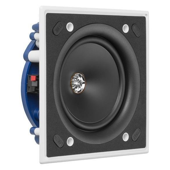 KEF Ci130.2CS in-ceiling speaker angled view with grille removed