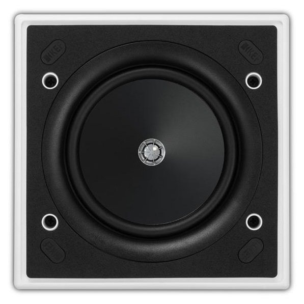KEF Ci130.2CS in-ceiling speaker front view with grille removed showing the Uni-Q driver