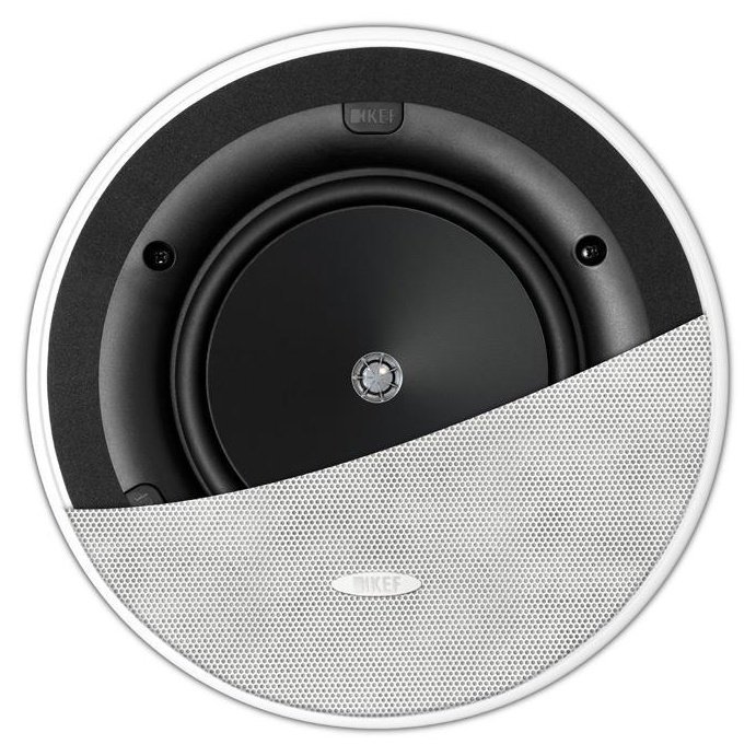 KEF Ci160.2CR in-ceiling speaker -- grille detail close-up