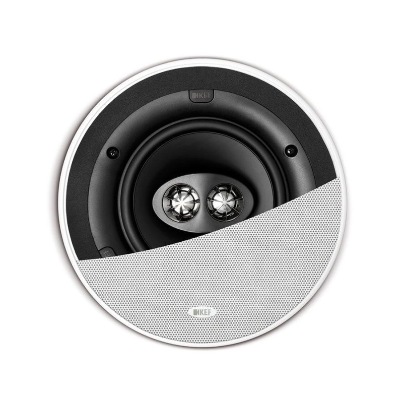 KEF Ci160CRds Dual Stereo In-Ceiling Speaker (Single) — front view (grille detail)