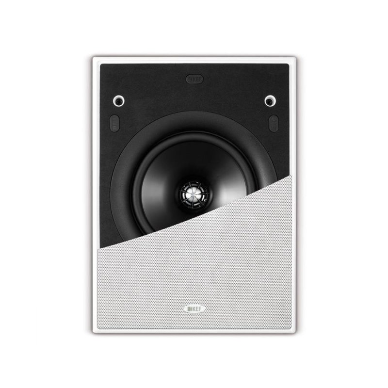 KEF Ci160QL In-Ceiling Speaker (Single) — front view (grille half-fitted)