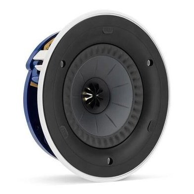 KEF Ci160RR-THX in-ceiling speaker, angled view without grille