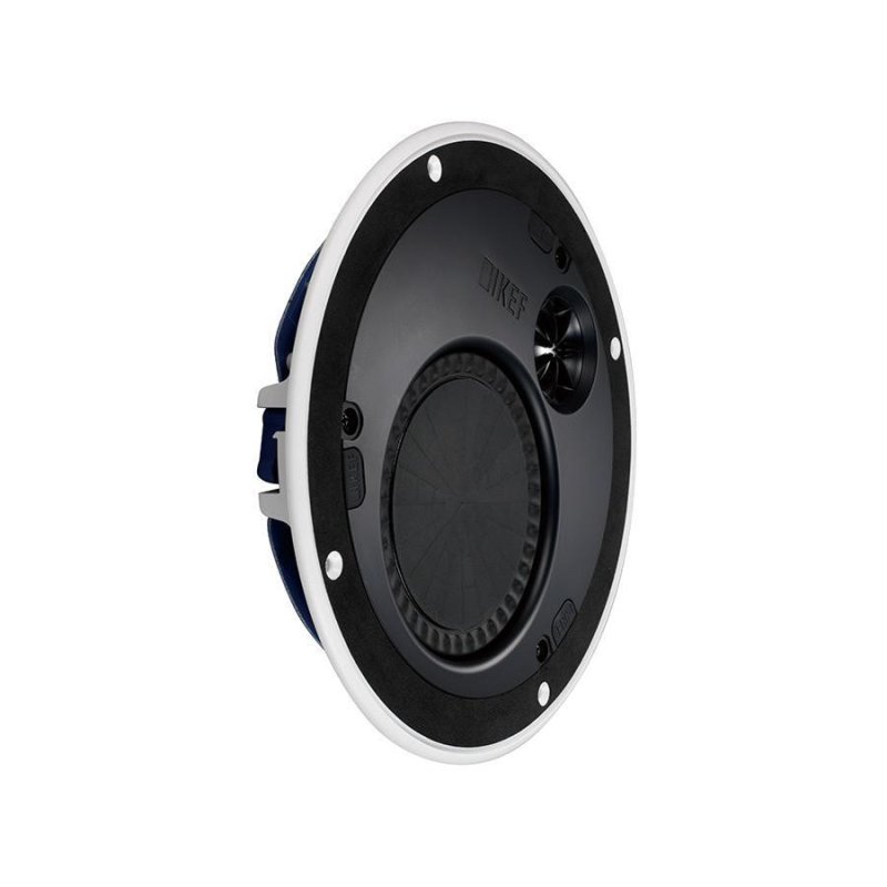 KEF Ci160TR Ultra-Thin In-Ceiling Speaker — angled view showing mounting depth