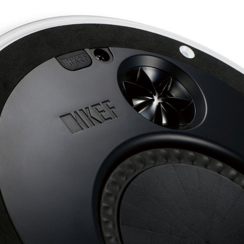 KEF Ci160TR Ultra-Thin In-Ceiling Speaker — Uni-Q driver and Tangerine Waveguide close-up