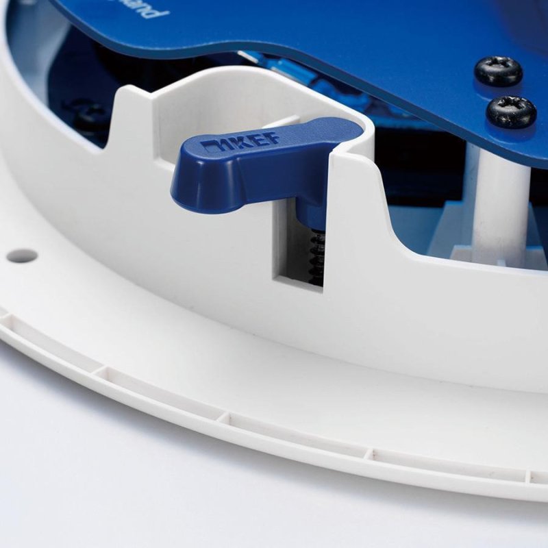 KEF Ci160TR Ultra-Thin In-Ceiling Speaker — dog-leg mounting tab detail