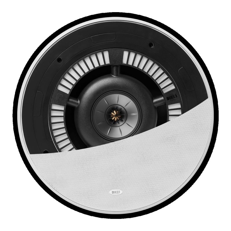 KEF Ci250RRM-THX In-Ceiling Speaker with Grille (partial)