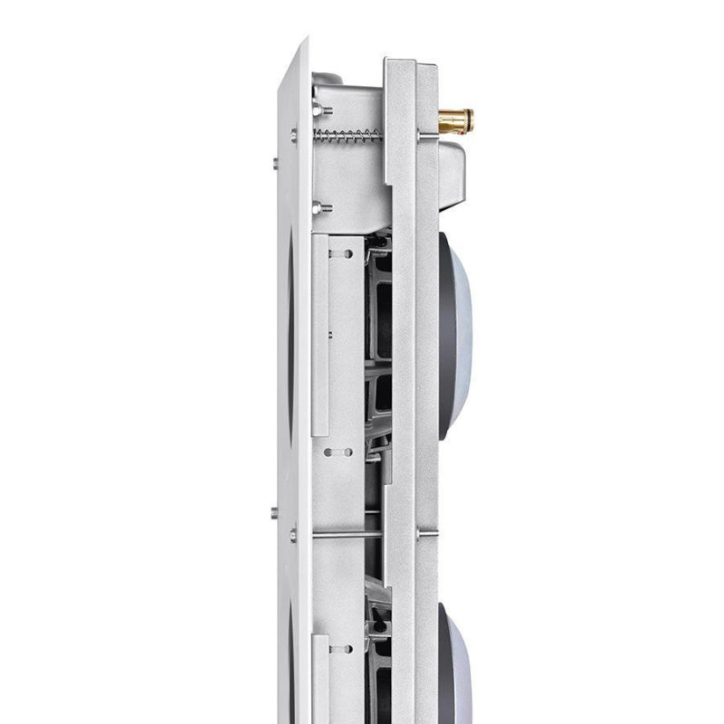 KEF Ci3160RLb-THX In-Wall Subwoofer — side detail showing terminal connections