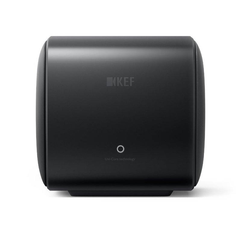 KEF KC62 Subwoofer Carbon Black — front view