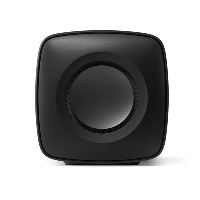 KEF KC62 Subwoofer Carbon Black — side view