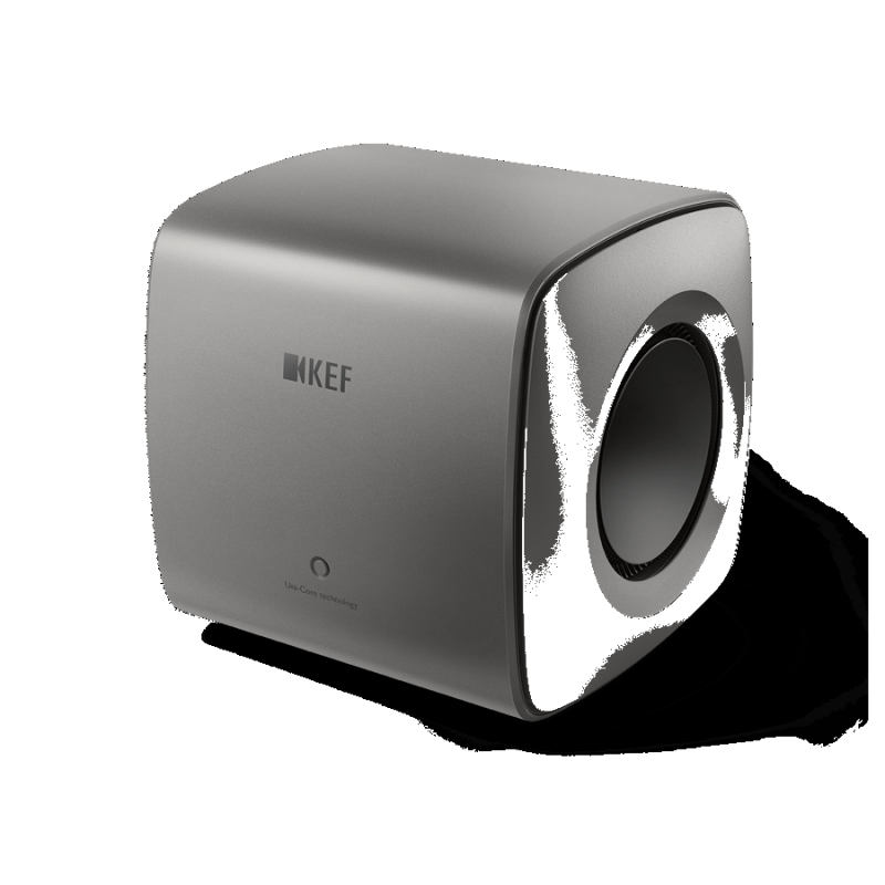 KEF KC62 Titanium Grey -- front side view