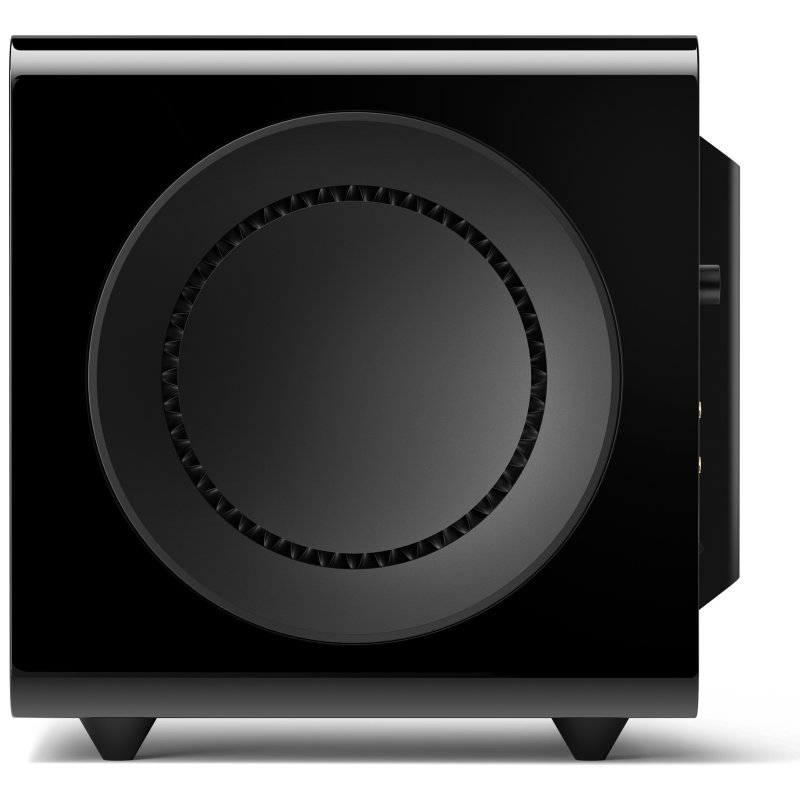 KEF KC92 Subwoofer - Black Gloss side view