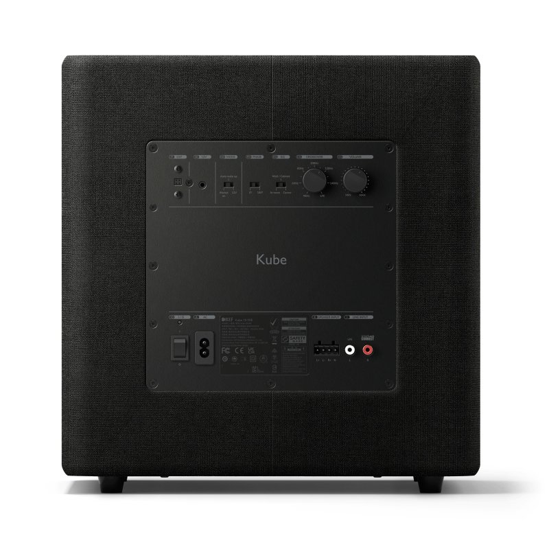 KEF Kube 10 MIE Subwoofer Rear Panel and Connections