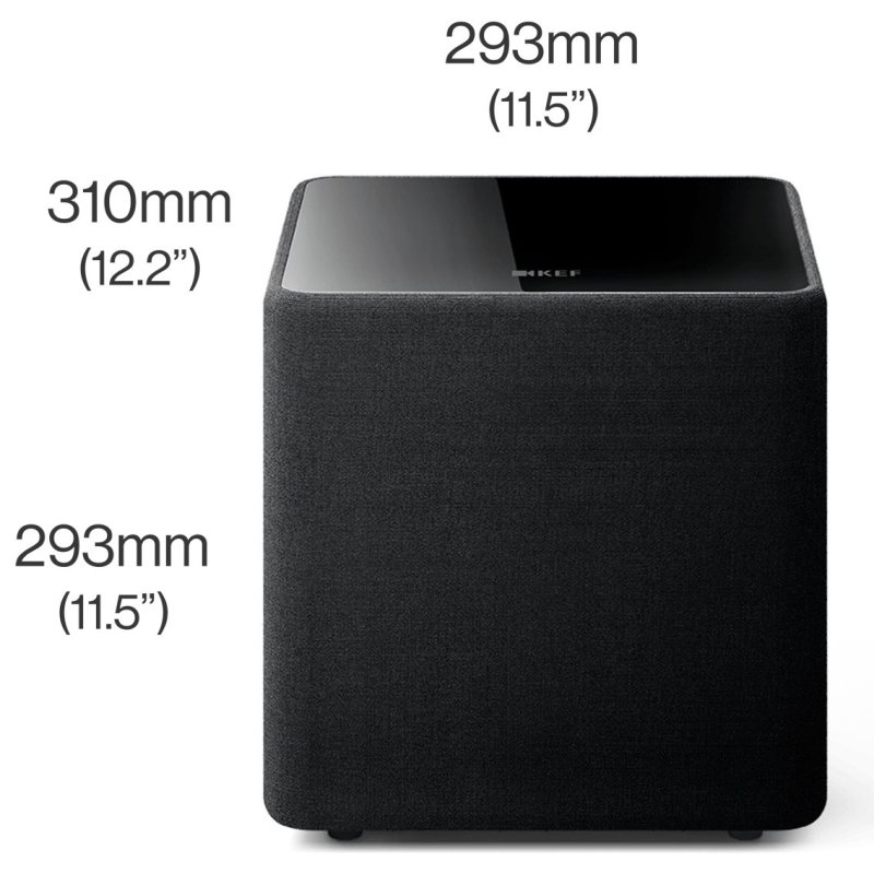 KEF Kube 8 MIE Subwoofer Dimensions Diagram