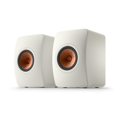 KEF LS50 Meta Bookshelf Speakers Mineral White (Pair)