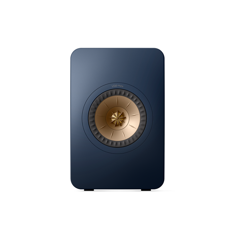 KEF LS50 Meta Bookshelf Speakers Royal Blue (Pair) — front view