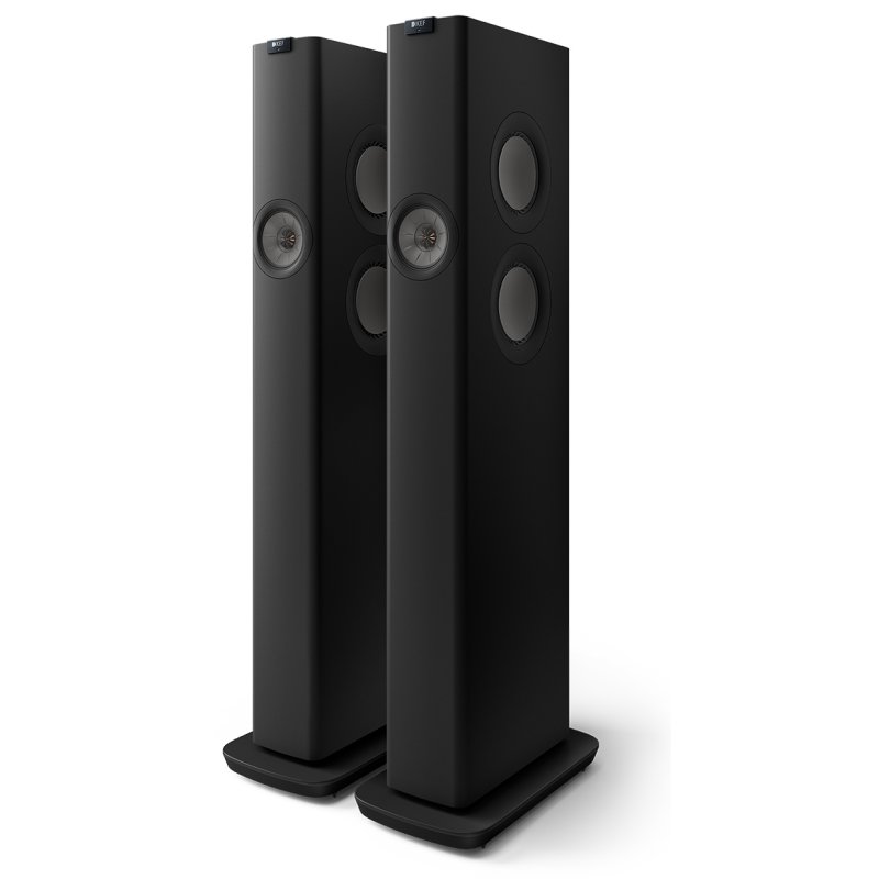 KEF LS60 Wireless Floorstanding Speakers Carbon Black (Pair)