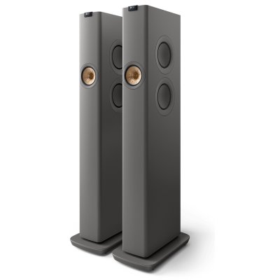 KEF LS60 Wireless Floorstanding Speakers Titanium Grey (Pair)