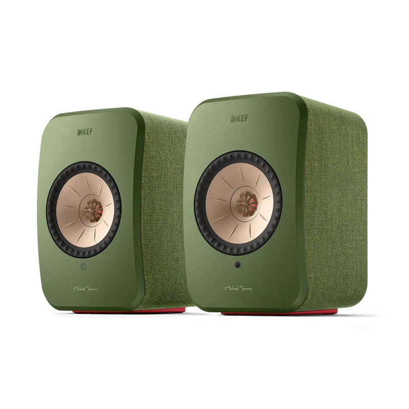 KEF LSX II Wireless Olive Green (Pair) - B Stock
