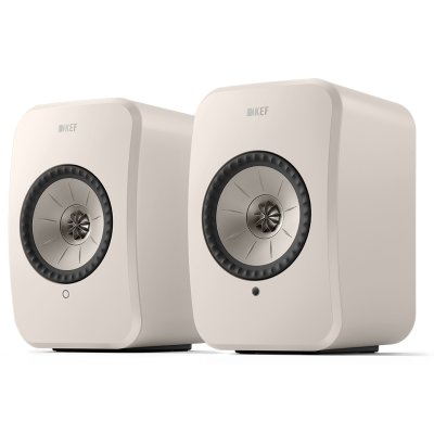 KEF LSX II LT Wireless Speakers Stone White (Pair)